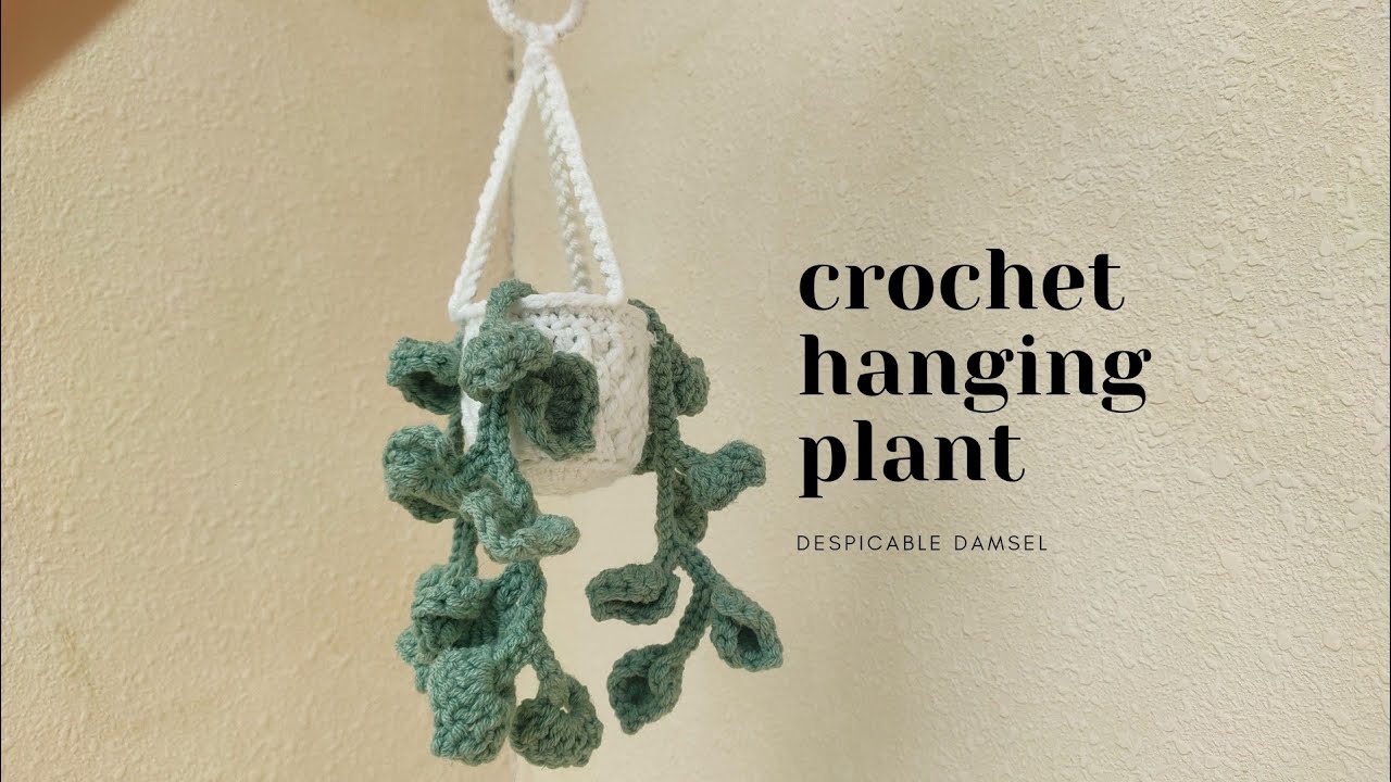 PART 1 | Crochet Hanging Monstera Plant Easy Crochet Tutorial | Wall Plant | Wall Decor | Car Hanger