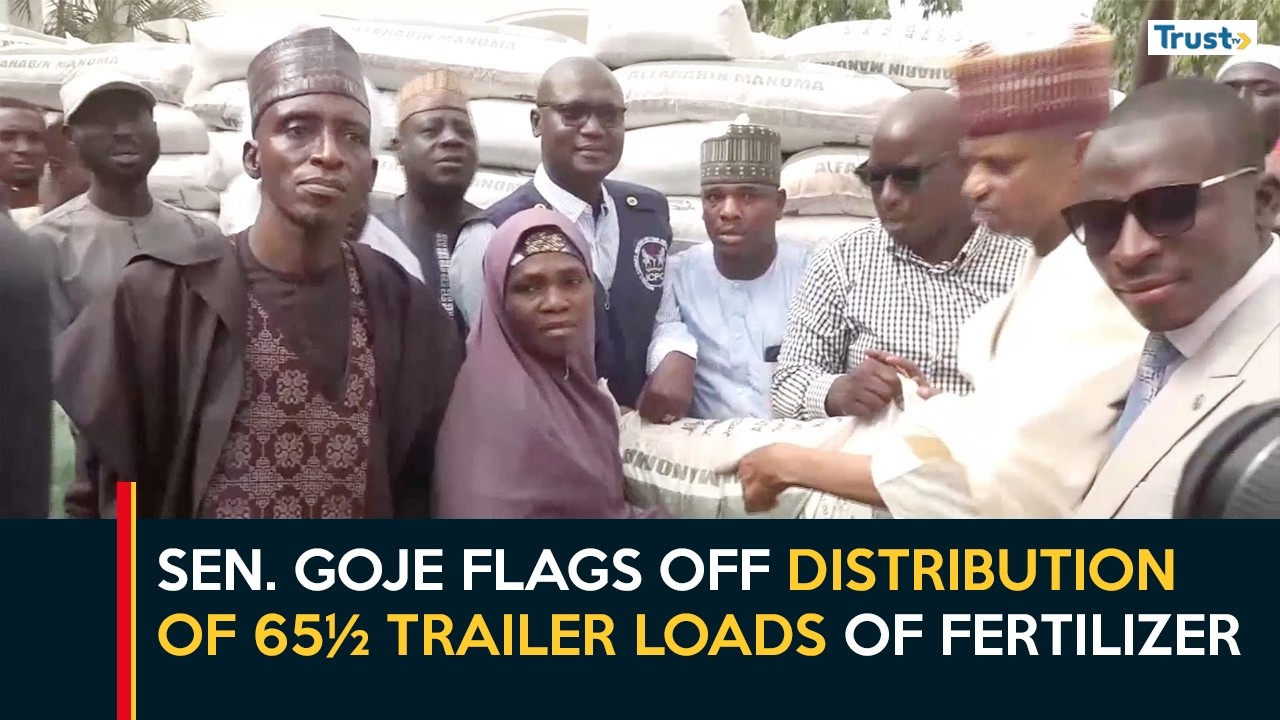 Gombe Food Security: Goje Flags Off Distribution of 65½ Trailer Loads of Fertilizer