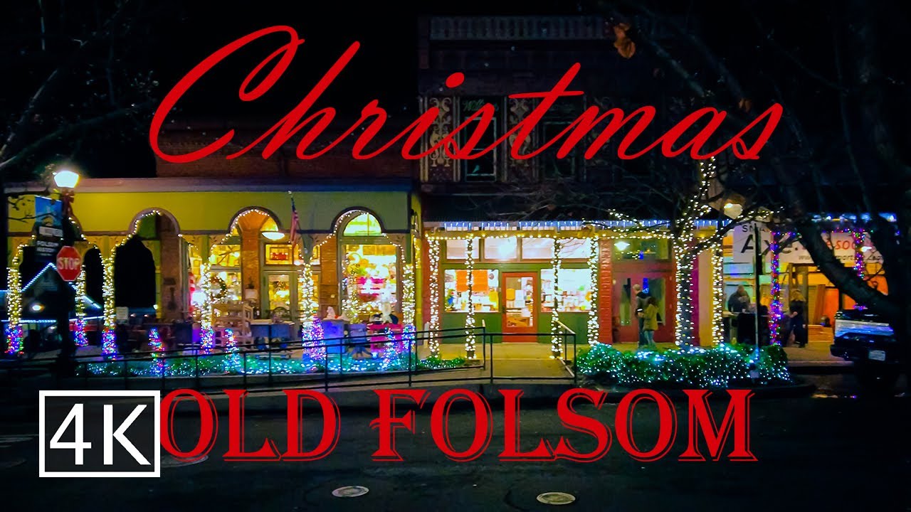 [4K] 🎄 Christmas Lights -Old Folsom California