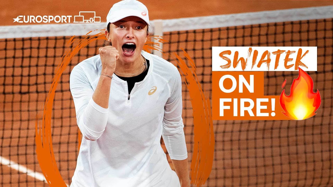 Iga Swiatek's winning moment in the 4th Round against Halep | Roland Garros 2020 | Eurosport Tennis
