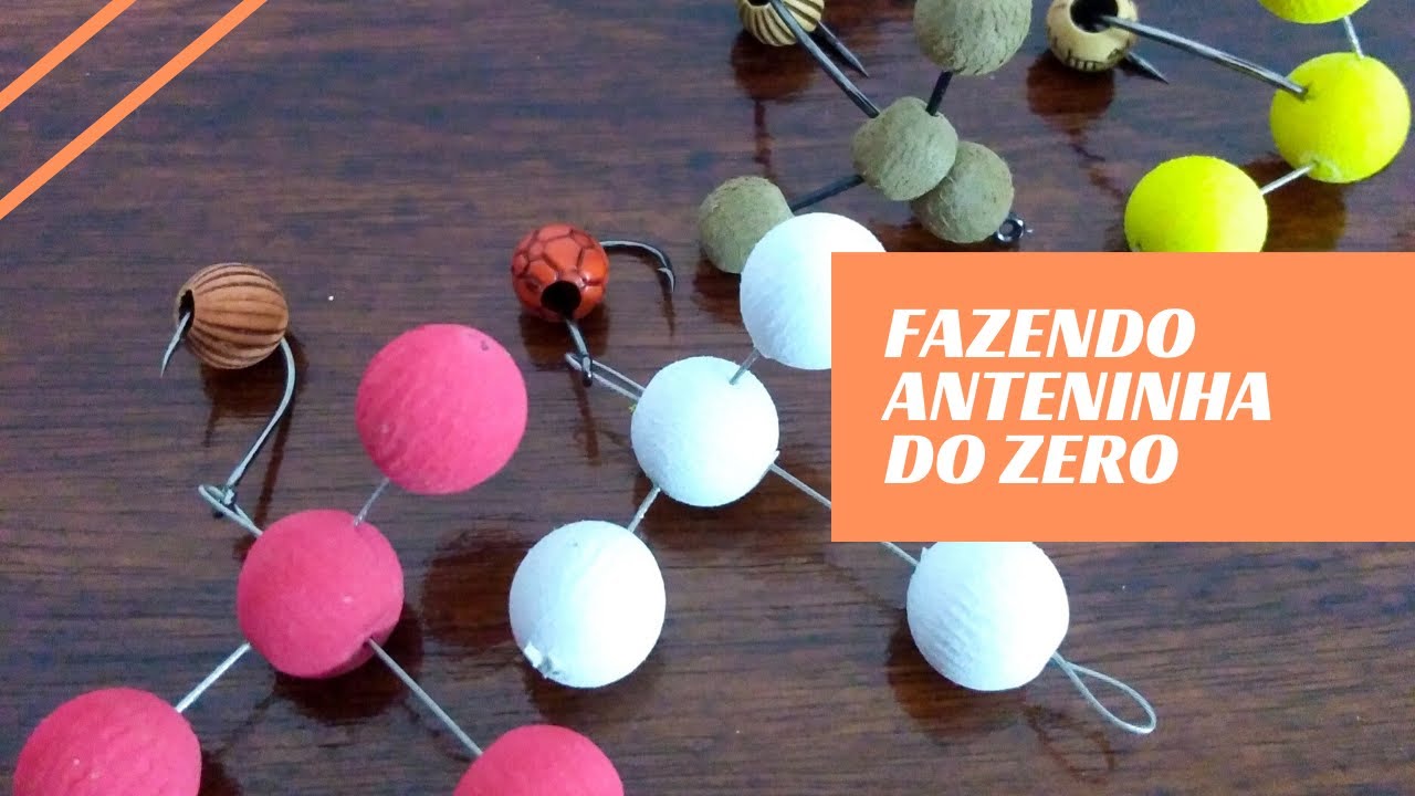 COMO FAZER ANTENA PARA PESCA.... MAIS SISTEMA TRENZINHO