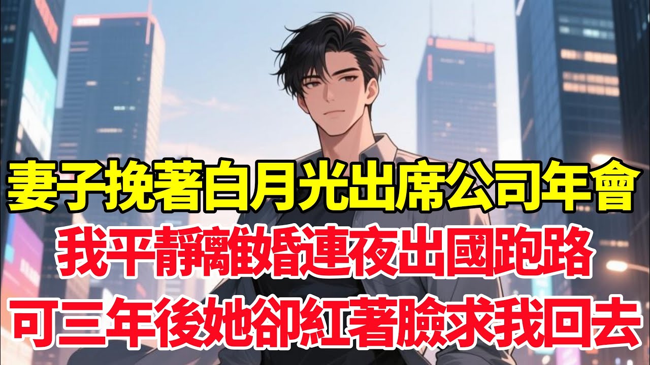 妻子挽著白月光出席公司年會，我平靜離婚連夜出國跑路，可三年後她卻紅著臉求我回去！#小说推荐 #一口气看完
