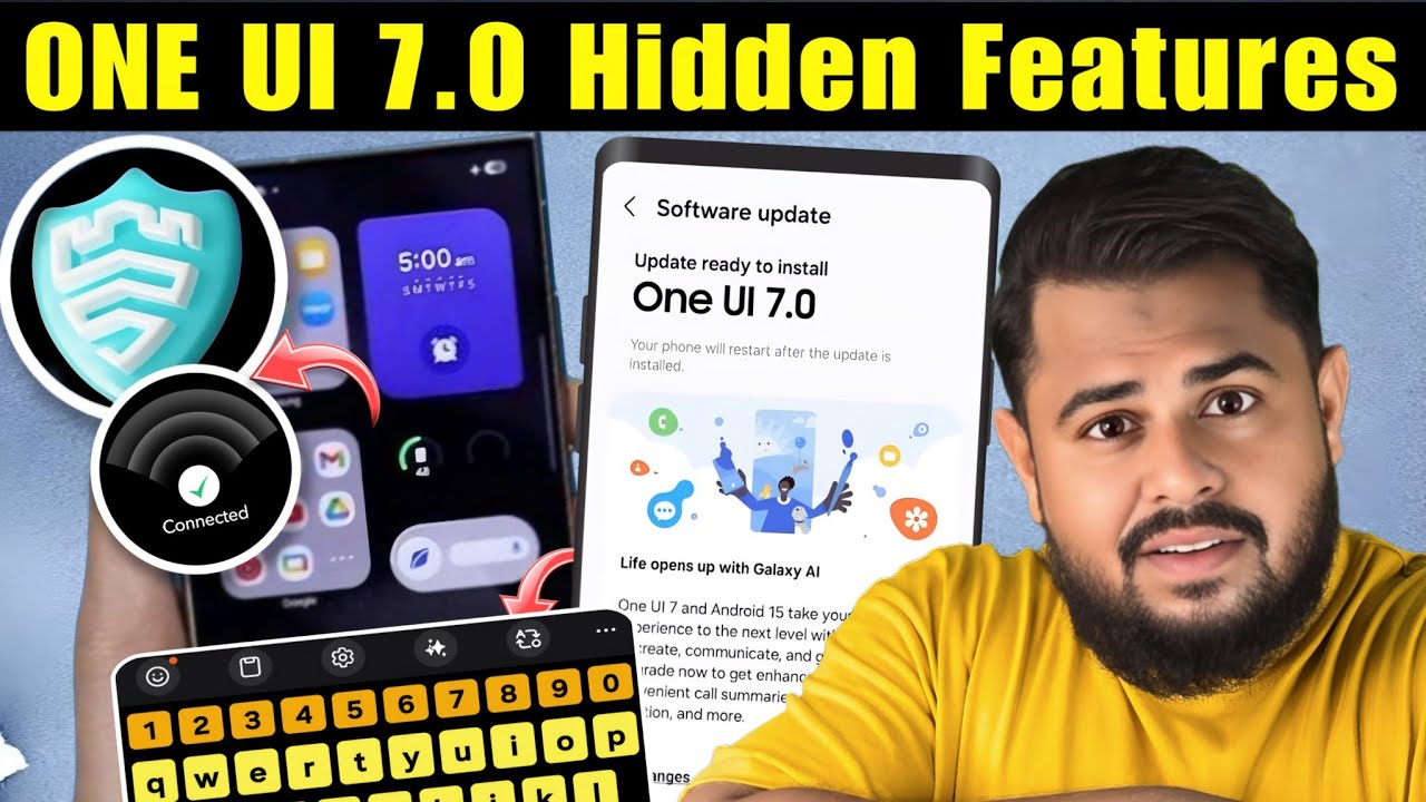 Samsung One UI 7 - Top 5 Hidden Features | One Ui 7.0 Features | One ui 7 Crazy Features You Know ?