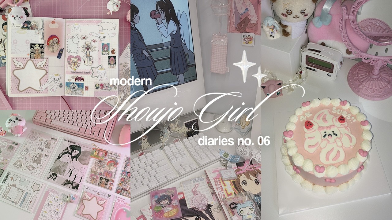 otaku vlog (ᓀ‸ᓂ)✦໒꒱*.ﾟcute sticker haul, alcremie custom cake, otaku date, pink pokemon cards