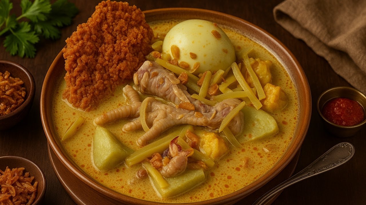 LONTONG SAYUR BU SRI TAPAK SIRING