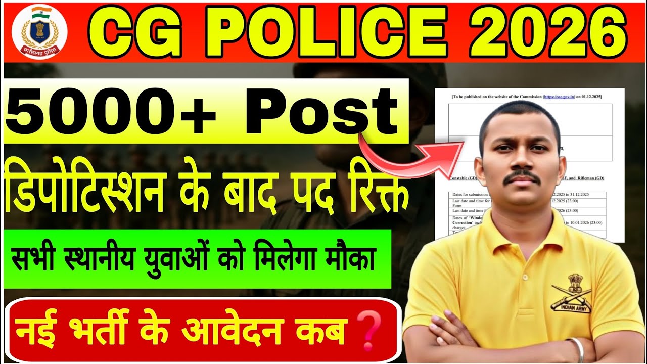 CG POLICE New Vacency 2026|| CG police bharti 2026,💪Comming soon|| cg police new update 