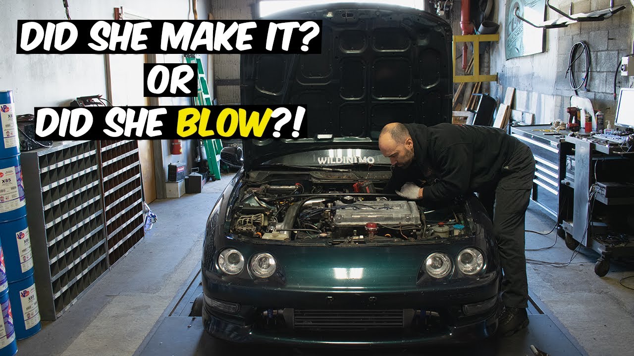 Maxing out the eBay Turbo Integra on the dyno!