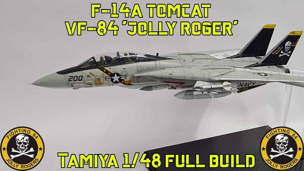 FULL VIDEO BUILD Tamiya 1/48 F-14A Tomcat 'Jolly Rogers'