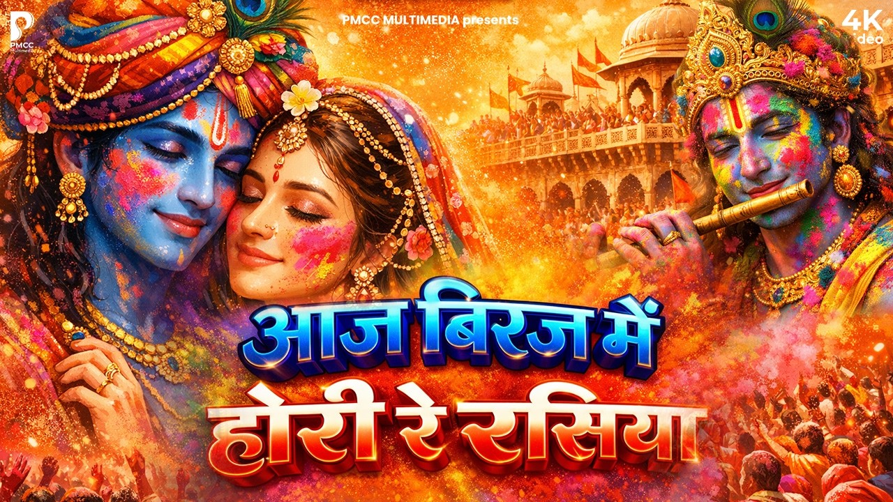 Aaj Brij Mein Hori Re Rasiya आज बिरज में होरी रे रसिया Holi New Song 2026 Radha Krishna Holi Bhajan