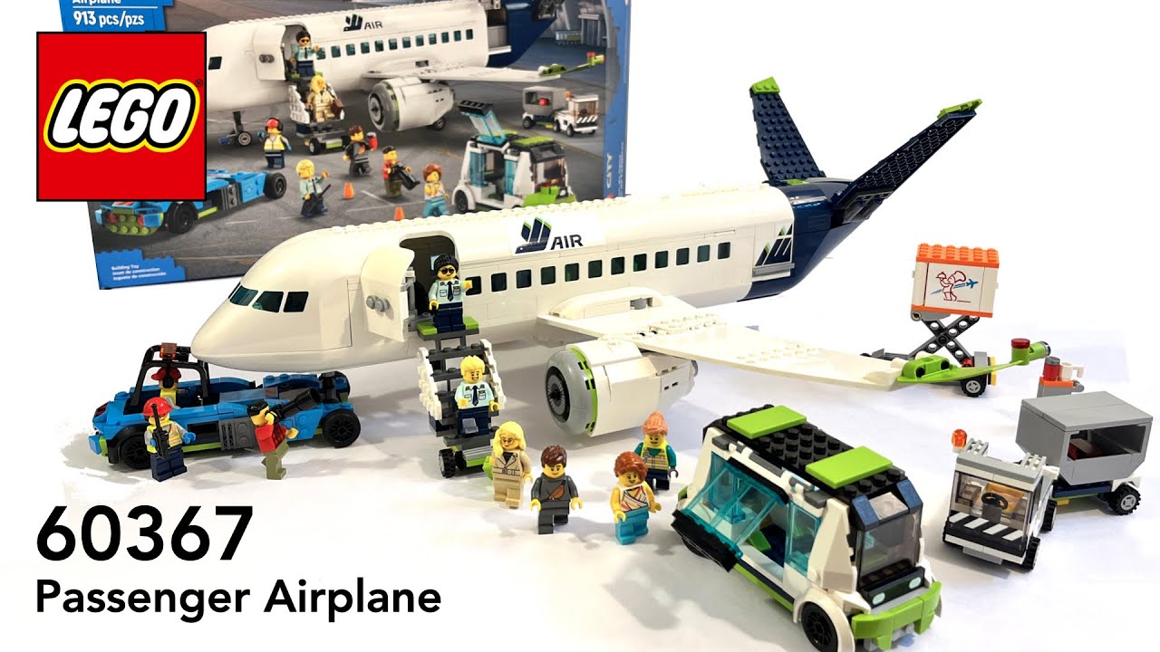 LEGO City 60367 Passenger Airplane Build - HD 1080p