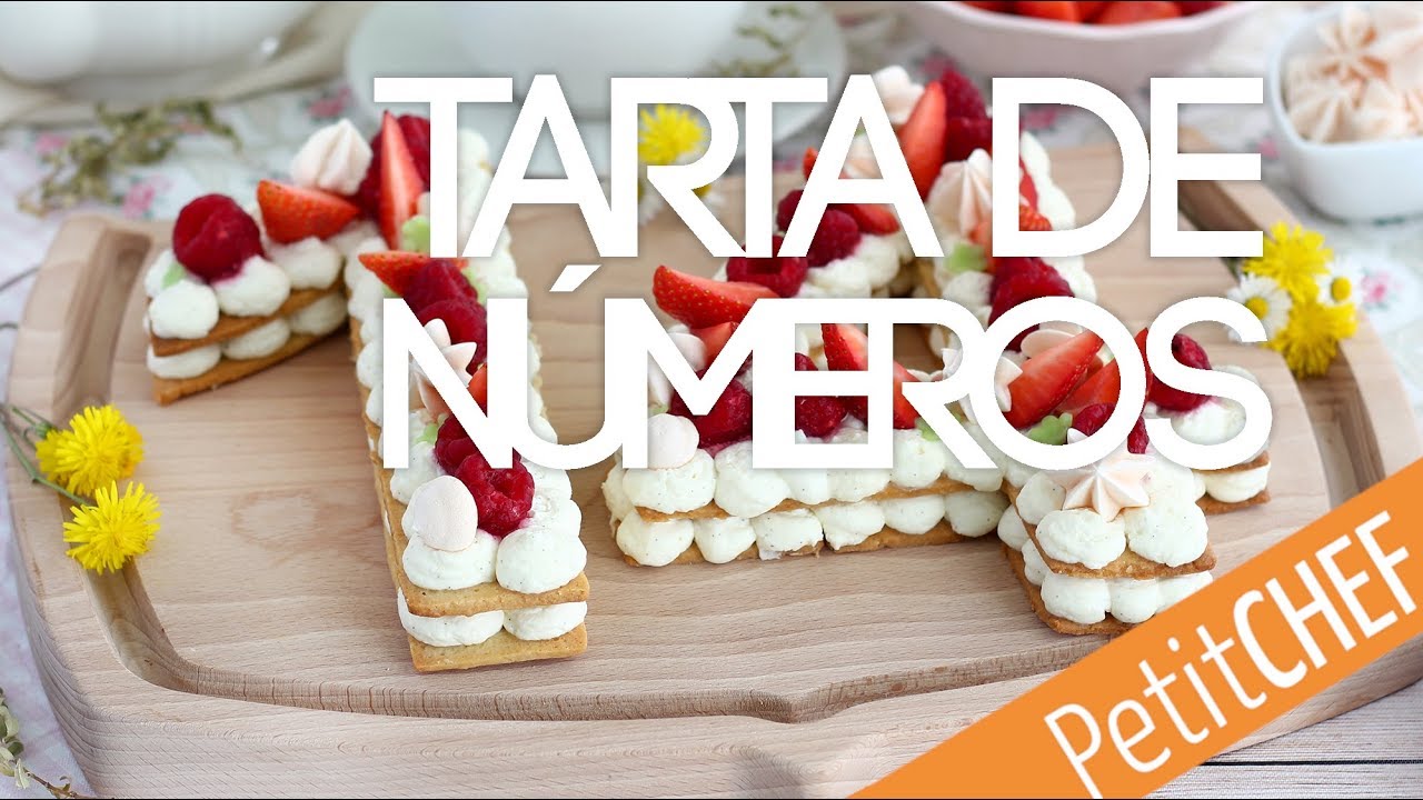 Tarta de n&uacute;meros (number cake) | Petitchef