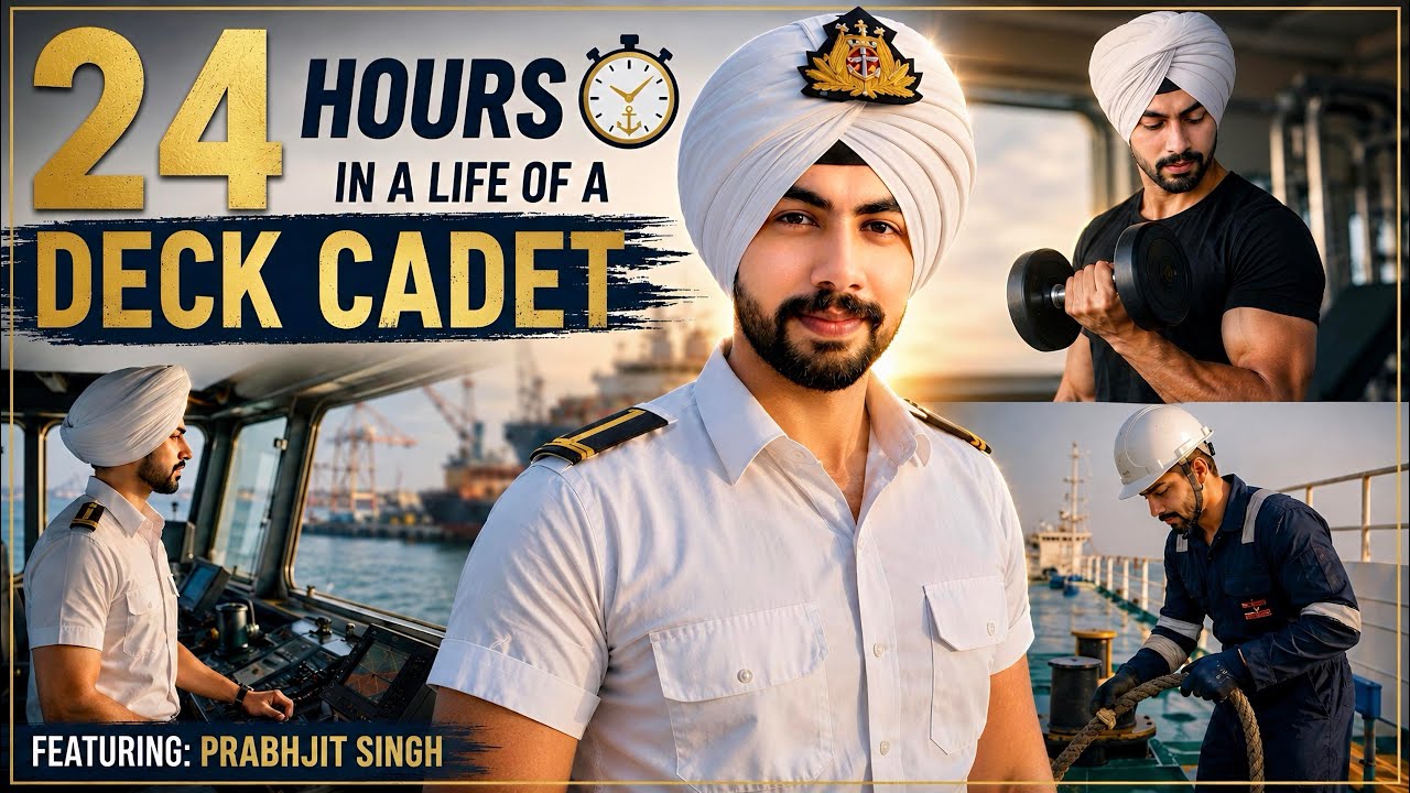 24 Hours as a Deck Cadet on Ship 🛳️ | Real Life at Sea 