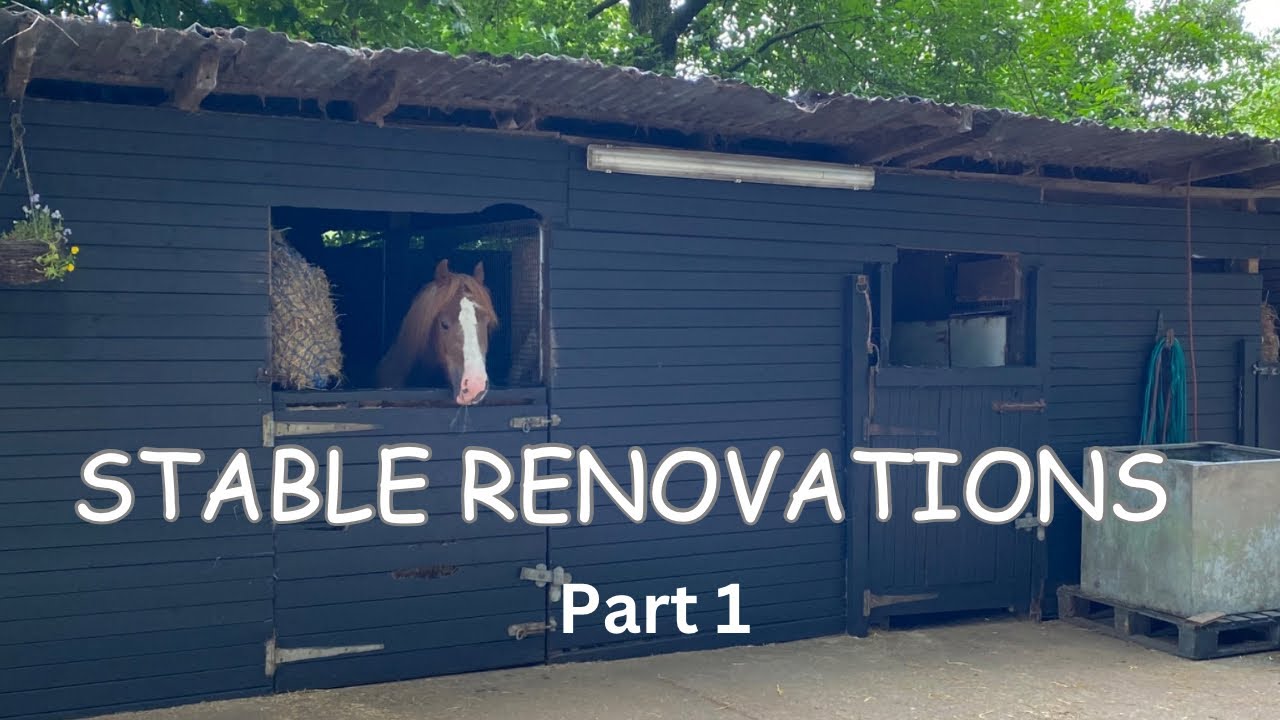 STABLE RENOVATION PART 1 | Cleaning and painting the outside of the stables