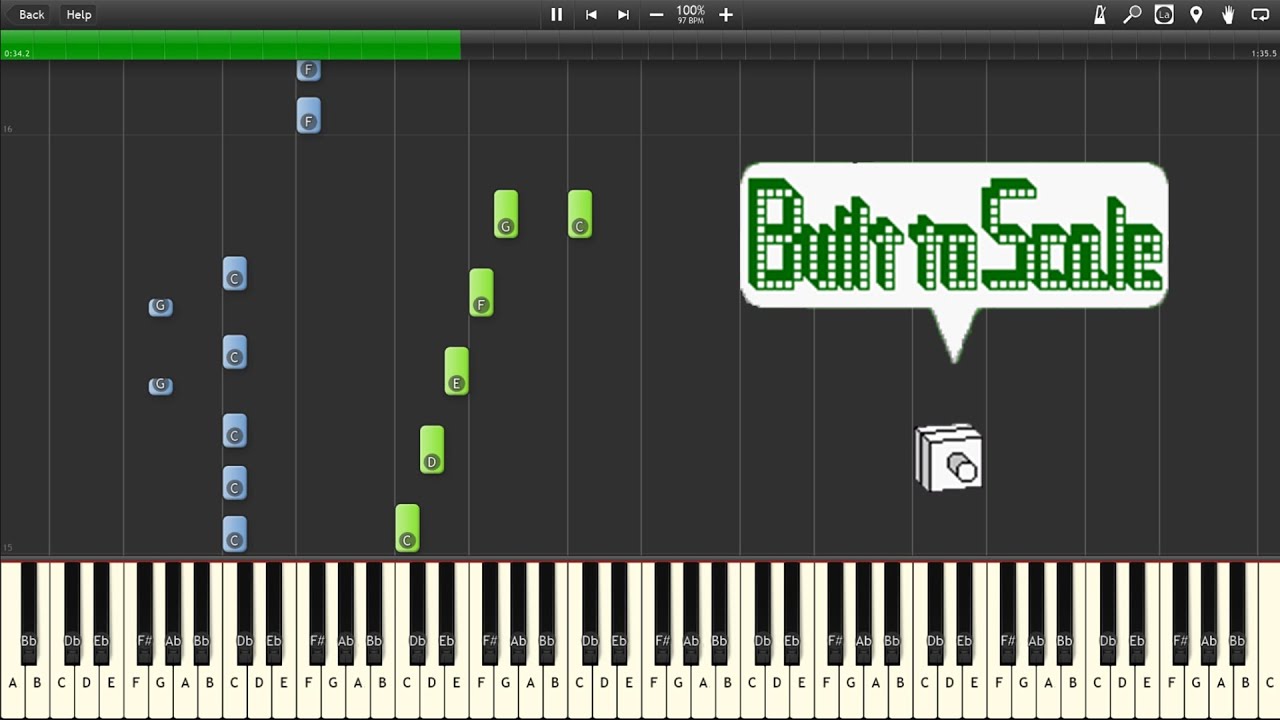 Rhythm Heaven - Built to Scale 1 | Piano Cover [Synthesia]