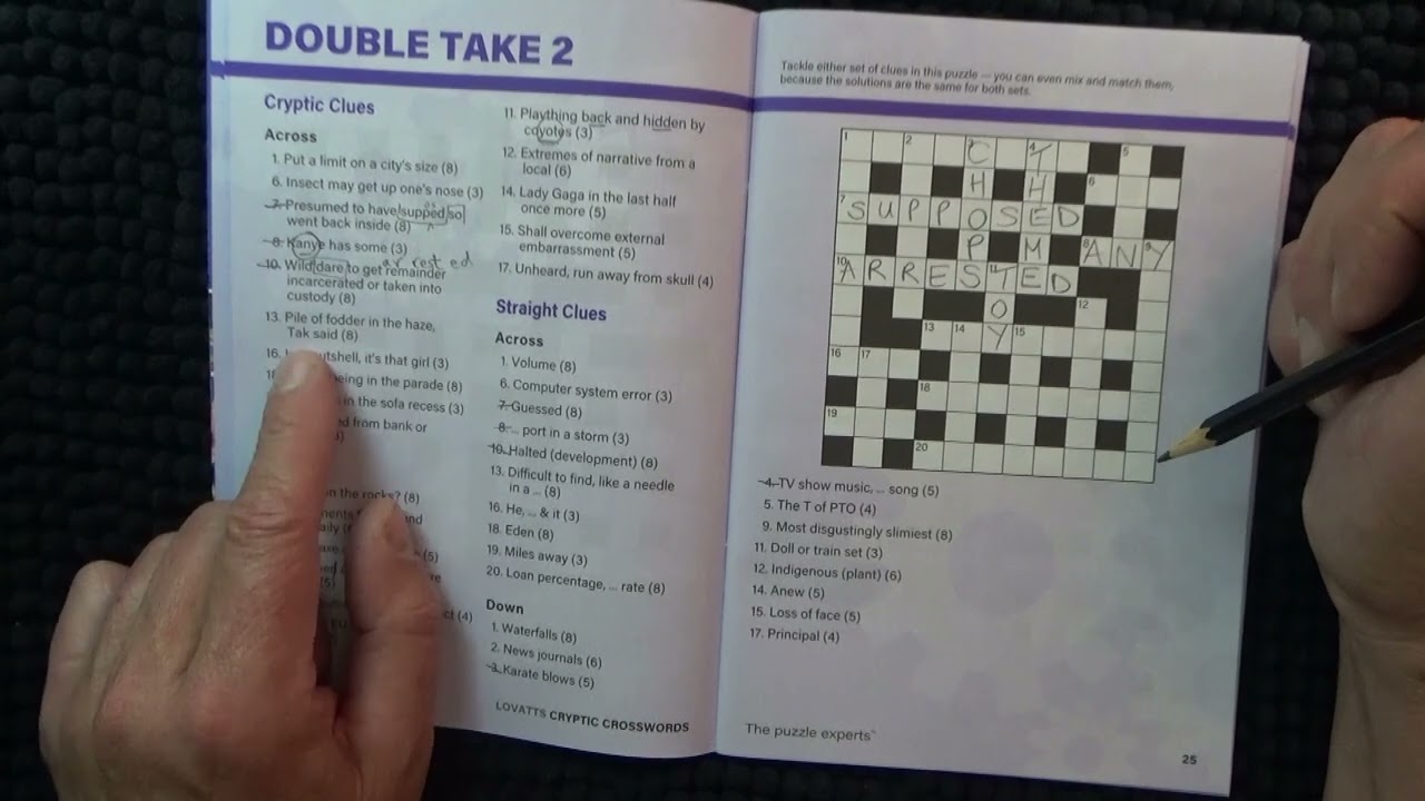 ASMR - Whispering While Solving a Cryptic Crossword Puzzle - Dual Clues - ASMR - Australian Accent