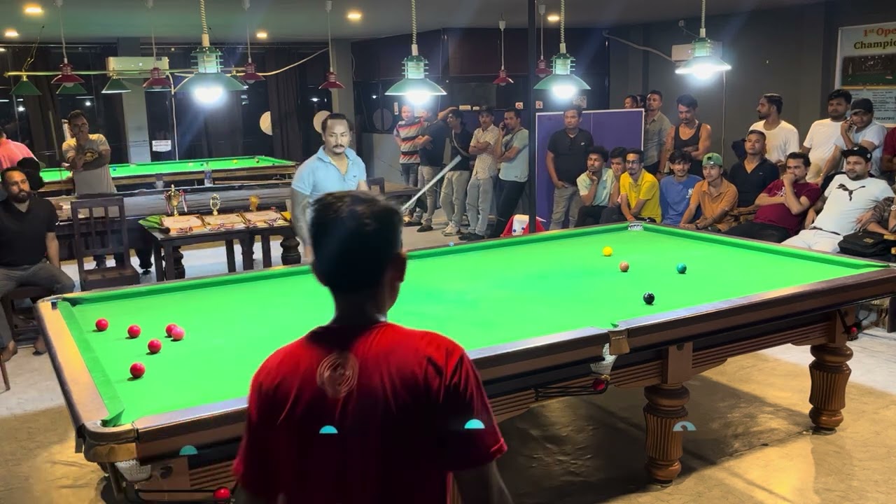 Chitwan 1st snooker open championship.Bikash  (KANU)chitwan VS Amar lama(LIAM)Htd#snookertournament