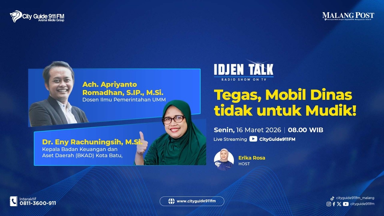 Idjen Talk - Tegas, Mobil Dinas tidak untuk Mudik!