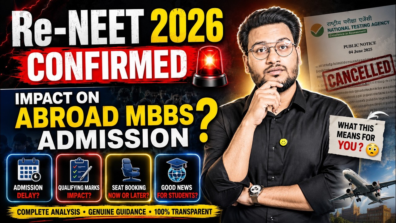 What Re-NEET 2026 means for Abroad MBBS Admissions 🤔