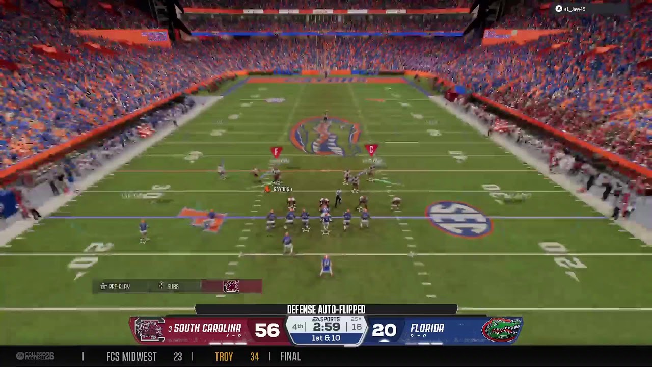 CFB26 South Carolina vs Florida Y7 W2