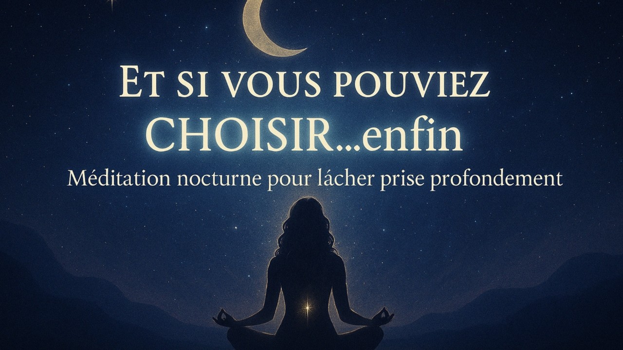 ✨ Et si vous pouviez choisir&hellip; enfin ? 🌙M&eacute;ditation guid&eacute;e Nocturne pour L&acirc;cher Prise Profond&eacute;ment