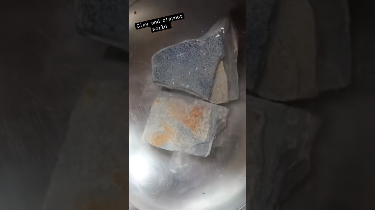 Shale Stone... Cleaning in water