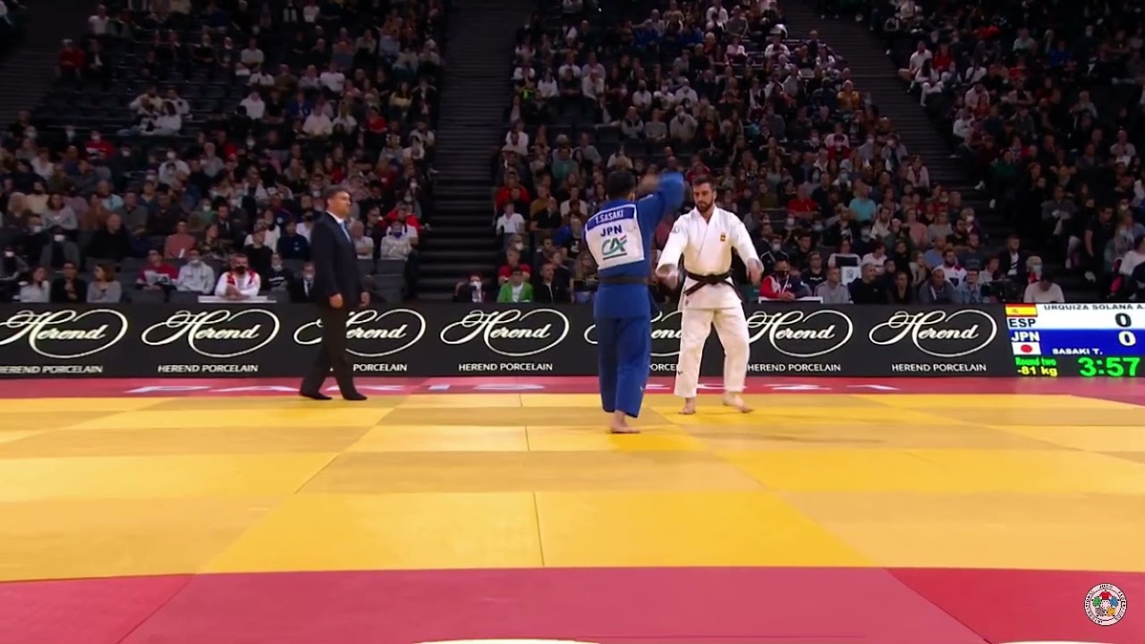 Sasaki Takeshi (JPN) Vs Urquiza Solana (ESP) Gs paris2021 -81 Kg #ijf #tiktok #judo #shorts #gsparis