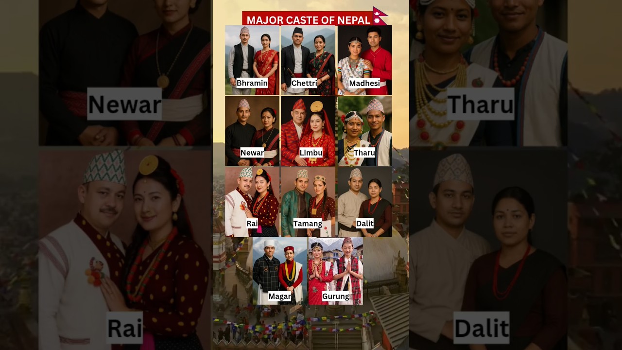 Major Top castes in nepal?#shorts#shortvideo #ytshorts#nepal #castesystem