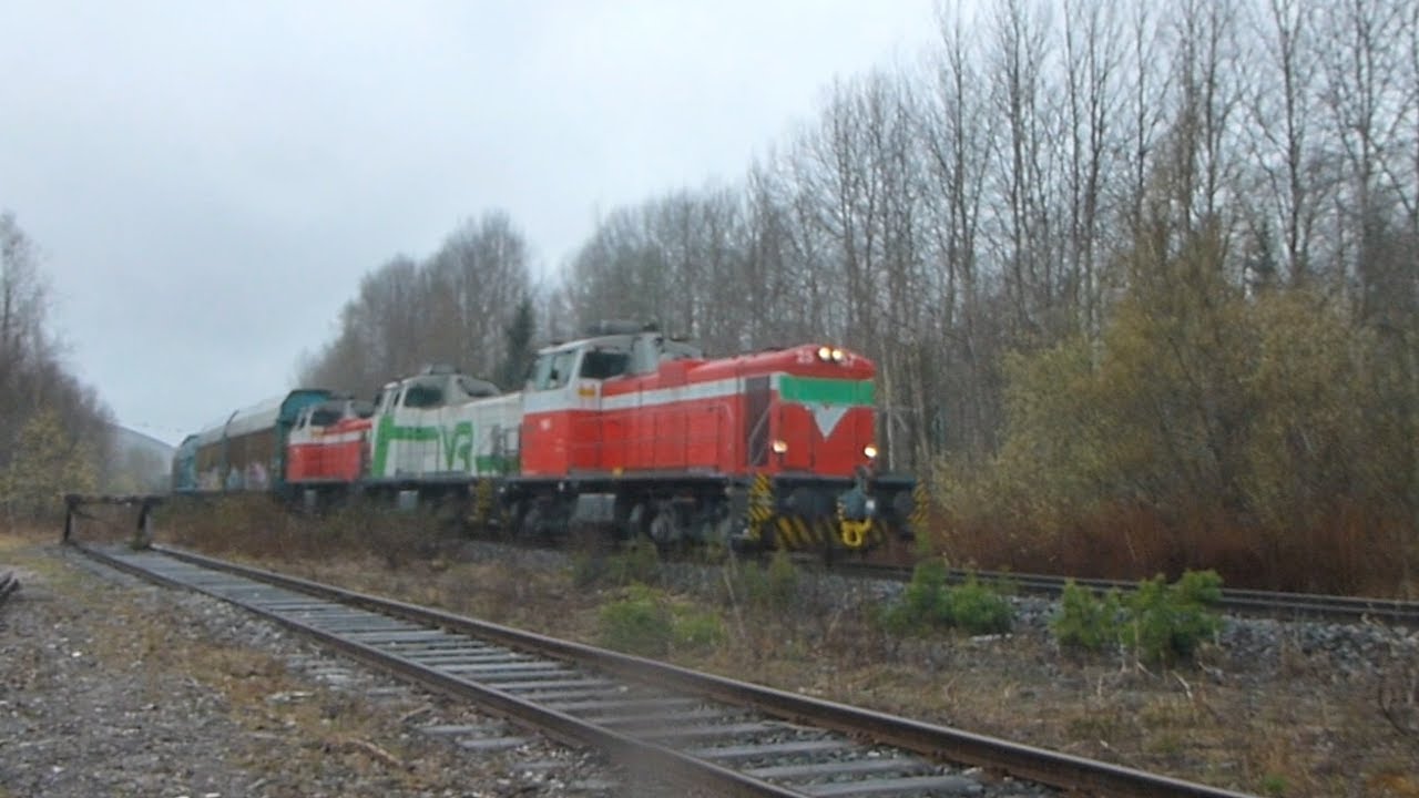 VR T 3647 Kirkniemi - Riihimäki tavara ohittaa Nummelan 7.5.2022