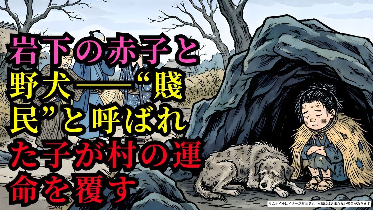岩下の赤子と野犬――“賤民”と呼ばれた子が村の運命を覆す | 野談 | 伝説 | 昔話 | 説話 | 民話