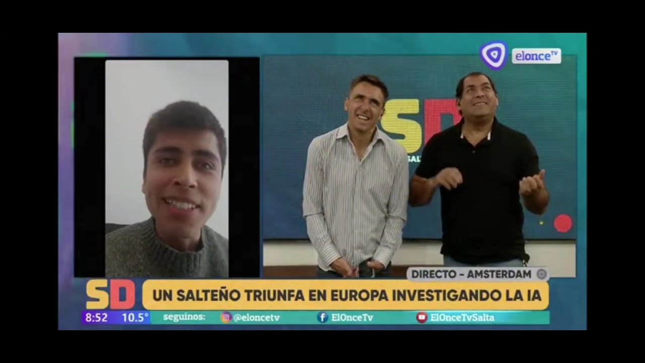 Entrevista por el Once TV Canal de Salta, Argentina