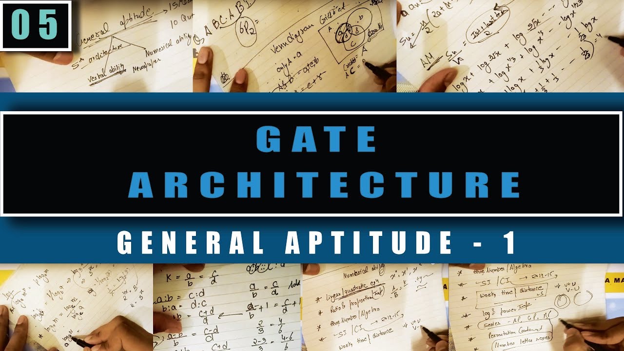 Architecture Gate study material-5 (GENERAL APTITUDE - 1)
