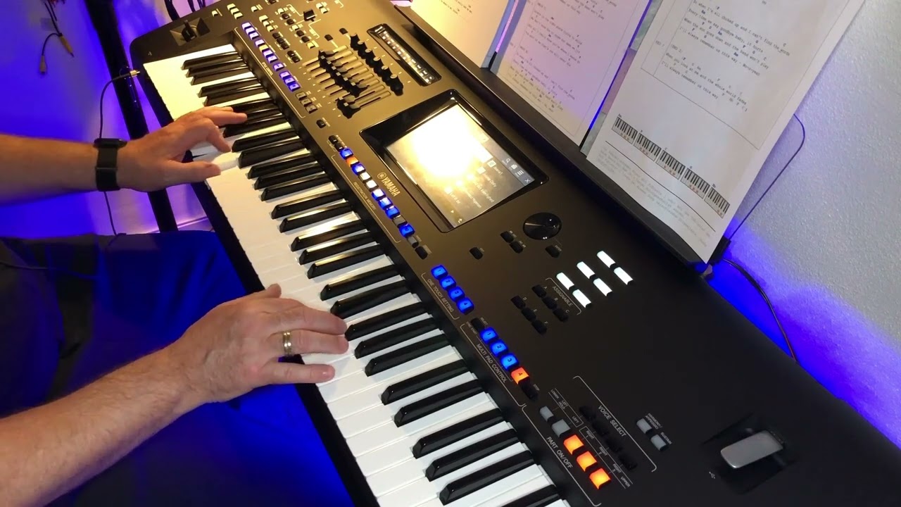 Kandis / Vikingerne For dine to bl&aring; &oslash;jnes skyld Yamaha Genos cover
