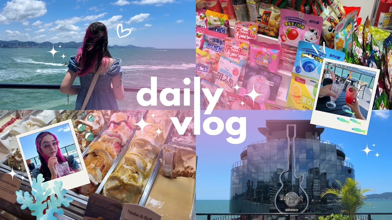 🐚 VLOG no LITORAL | hard rock cafe, shopping de bc!