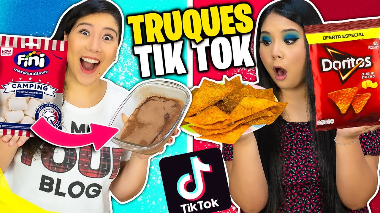 TESTANDO TRUQUES DE COMIDA DO TIK TOK! FOOD HACKS | Blog das irmãs