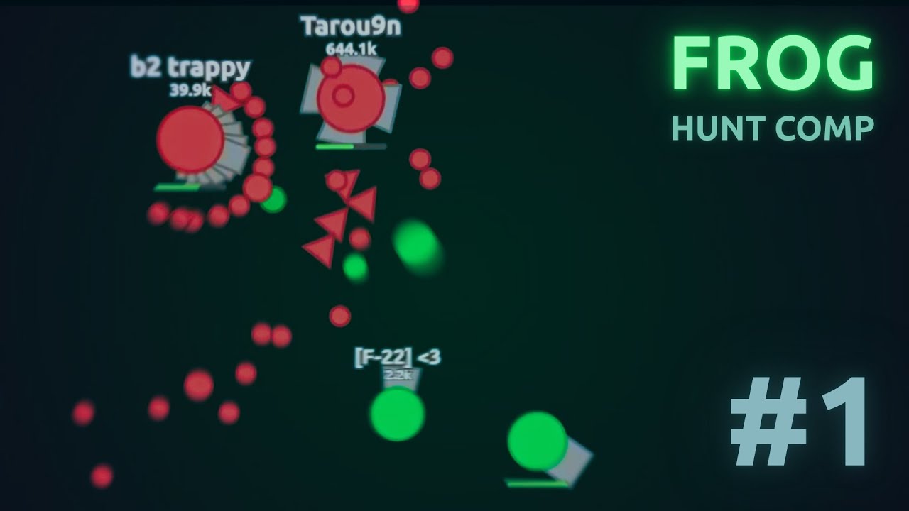 Frog Hunt Compilation #1 - Diep.io
