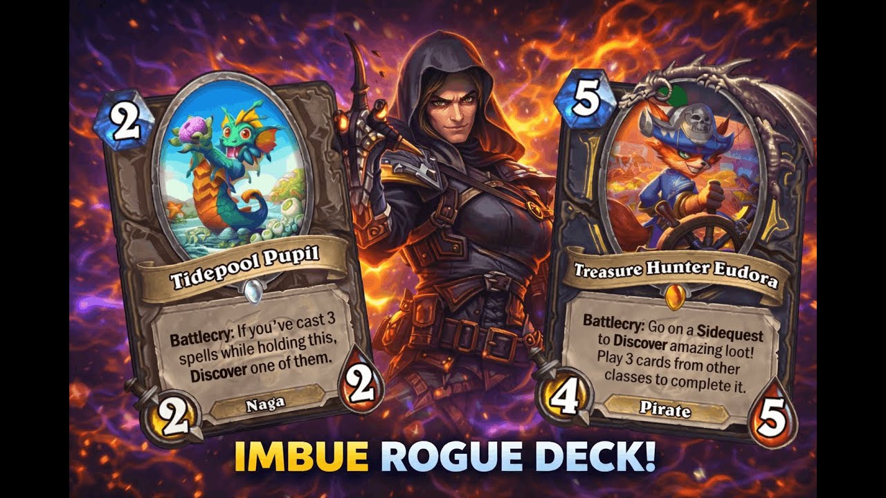 Imbue Rogue is INSANE! 😈 | Tidepool Pupil & Eudora | Hearthstone