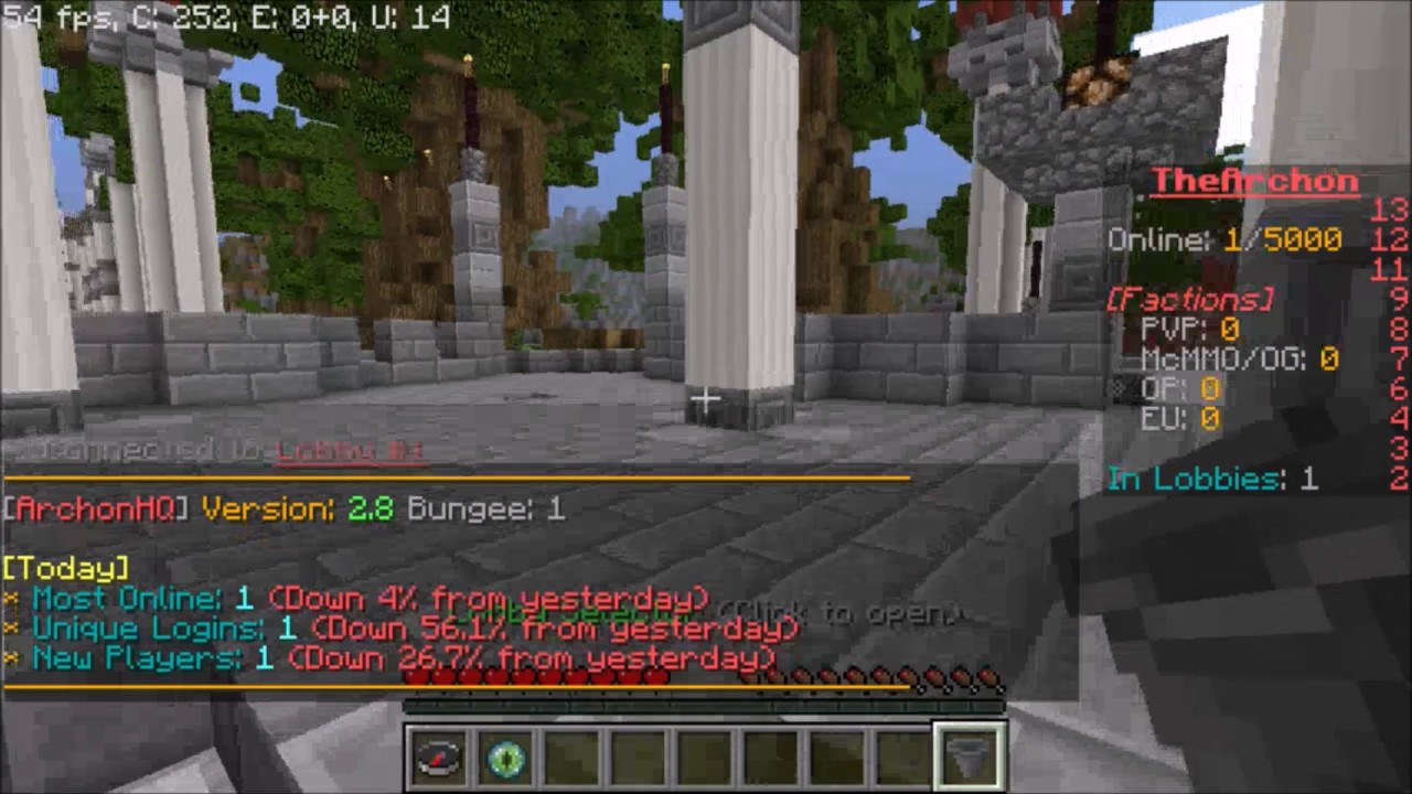 Minecraft The Archon - Lobby Plugin LEAKED (PVP.THEARCHON.NET)