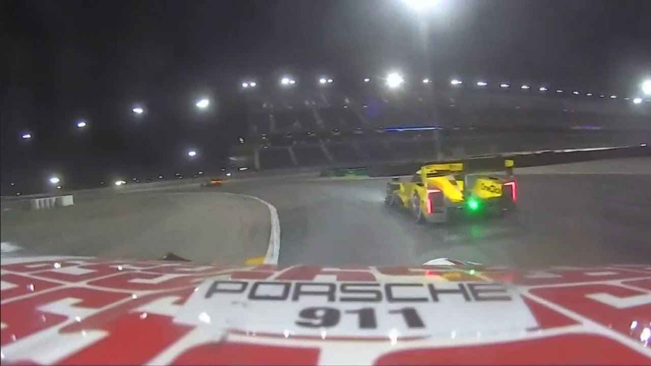 2019 Daytona Rolex 24 - Porsche GTLM Onboard - Night to Morning Rain