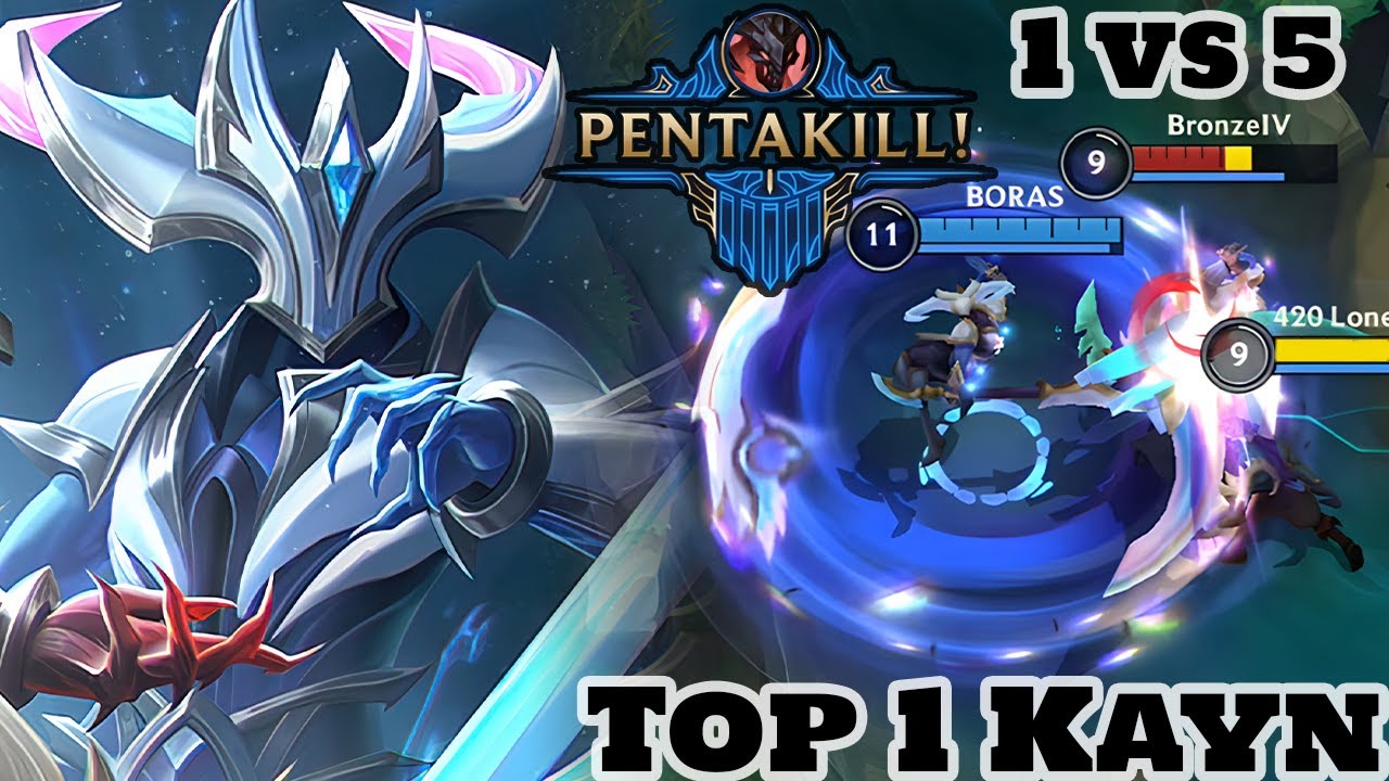 Wild Rift Kayn - Top 1 Kayn Pentakill Gameplay Rank Challenger