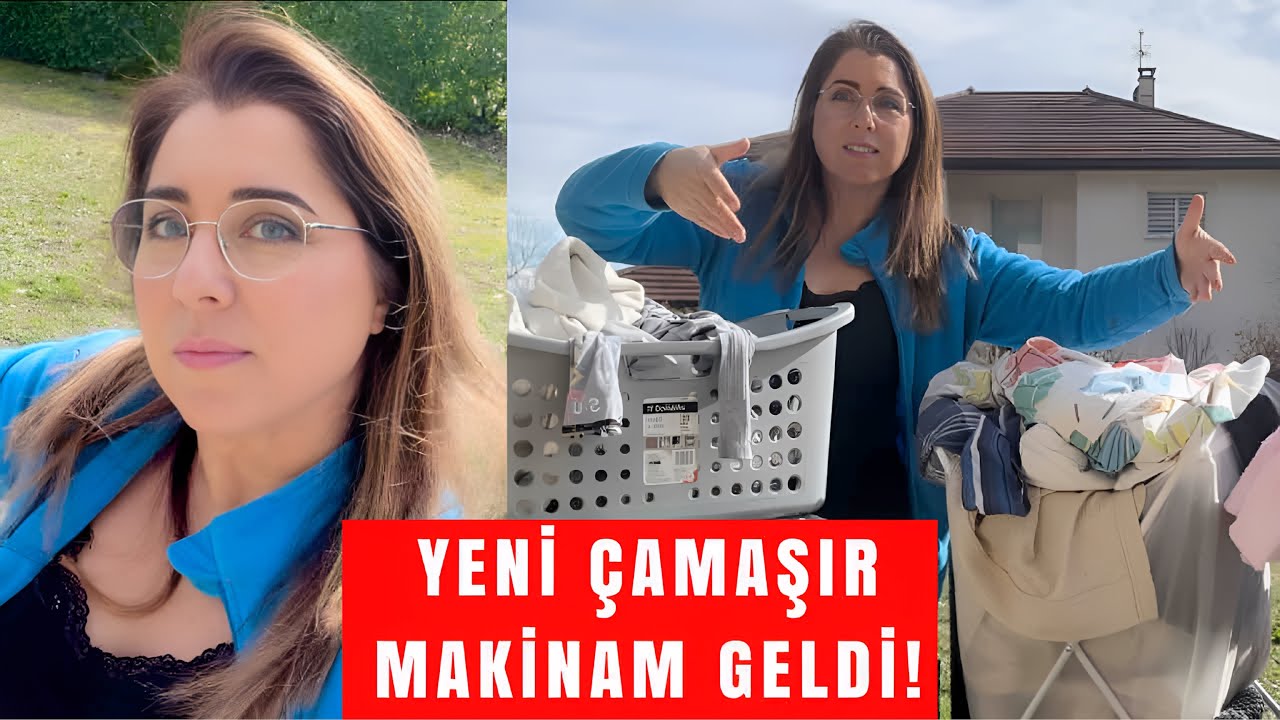 YENİ ÇAMAŞIR MAKİNAM GELDİ DAĞ GİBİ YIĞILI ÇAMAŞIR BİTMEDİ