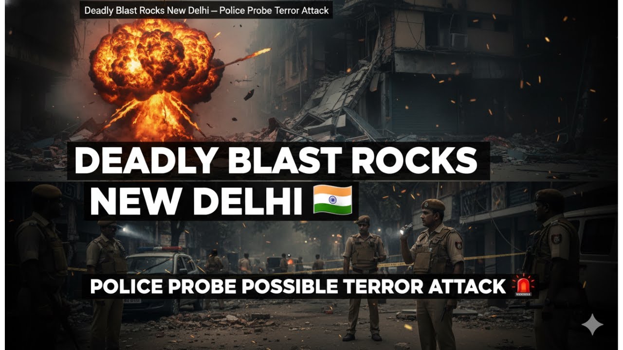 Deadly Blast Rocks New Delhi  Police Probe Possible Terror Attack 💥🇮🇳