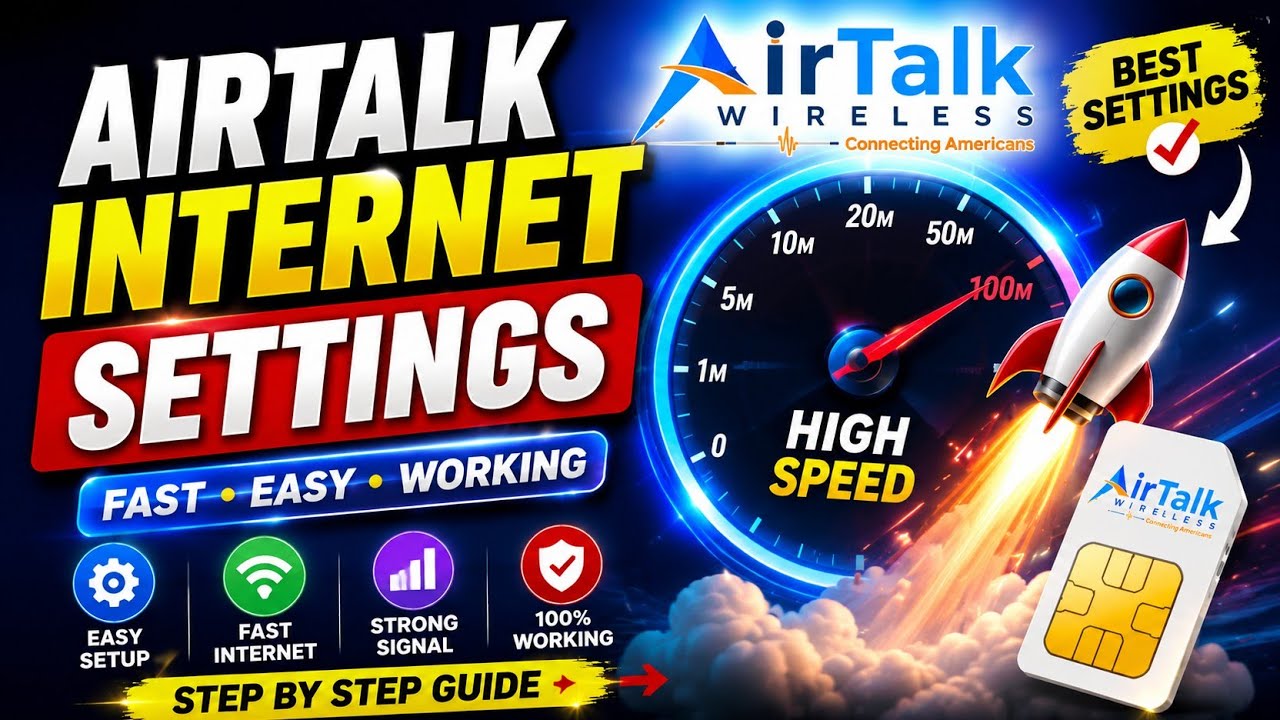 Настройки беспроводной сети AirTalk APN | Обновление настроек интернета AirTalk для Android