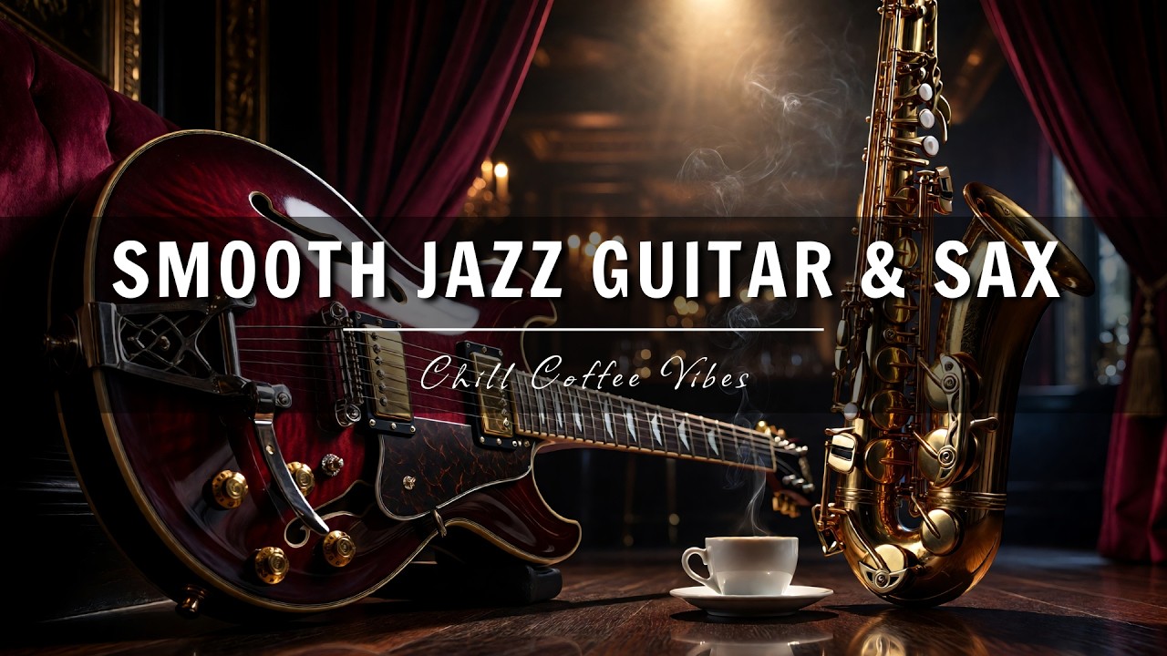Smooth Jazz Guitar & Saxophone Music - Cool Cafe Vibes &bull; Relaxing Music for Cafe, Study & Work