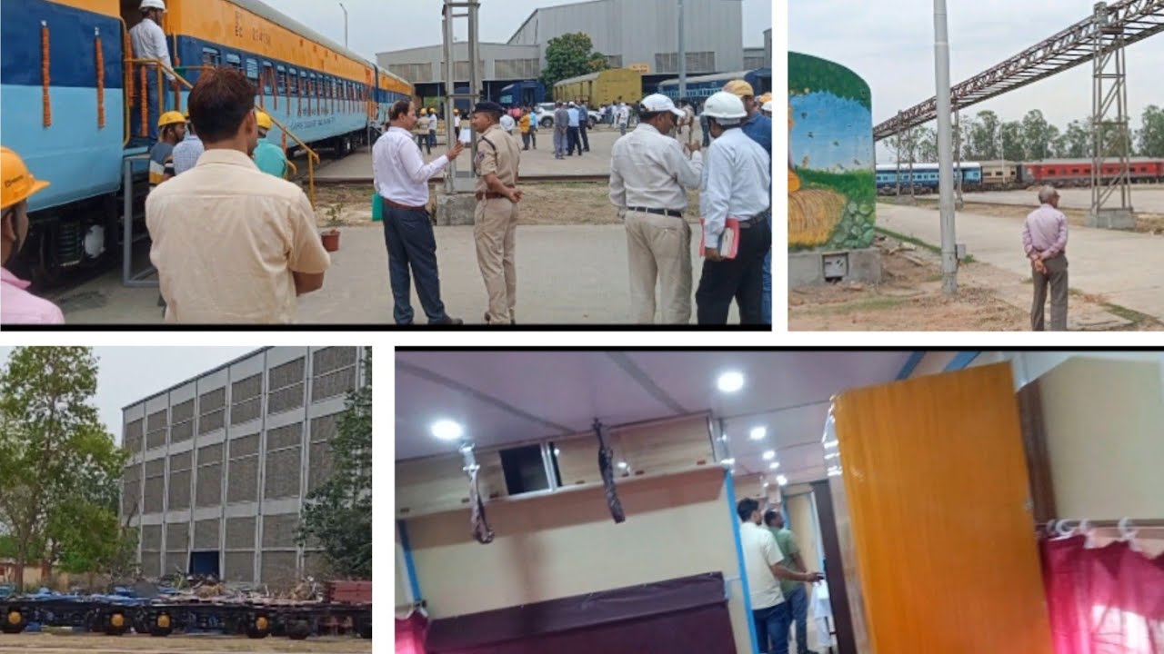 PCME Visit of Carriage Repair Workshop, Harnaut for Inspection of Camping Coach. #indianrailway