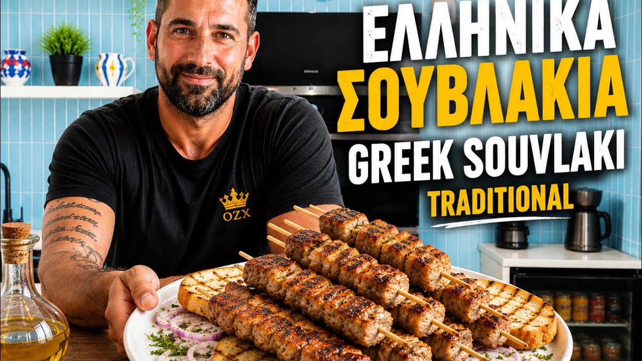 TRADITIONAL GREEK SOUVLAKI