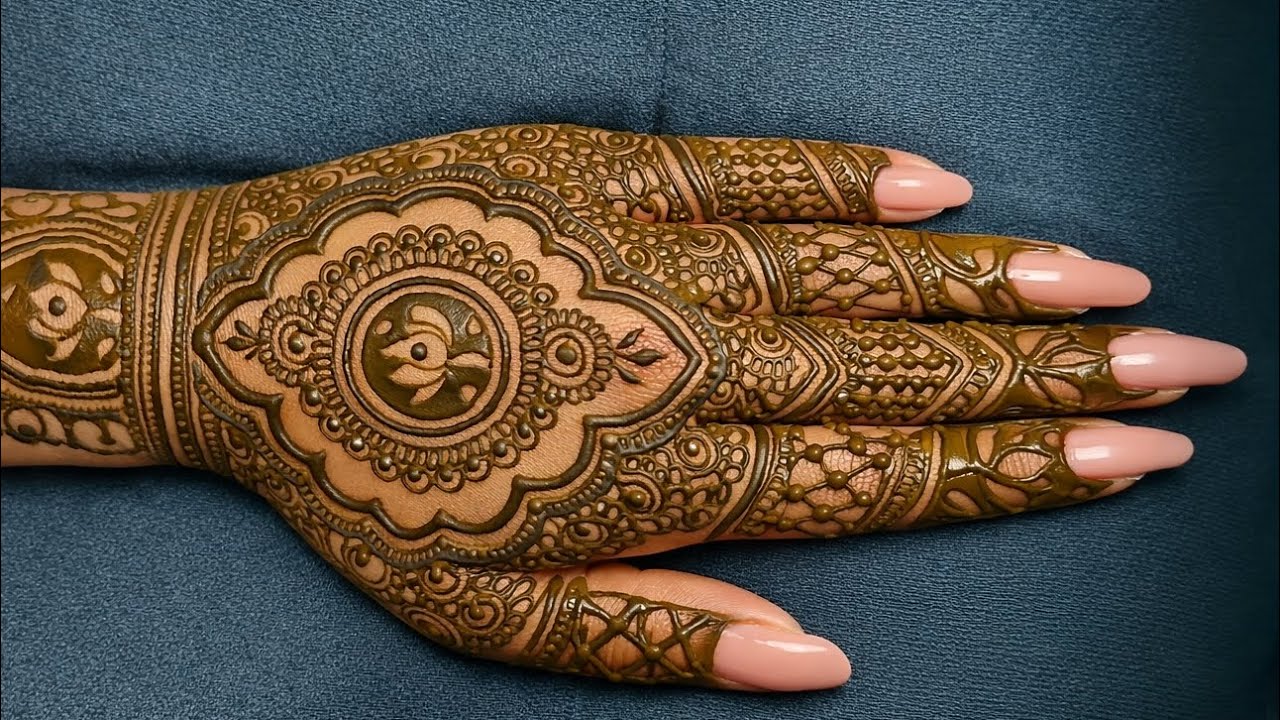 “Back Full Hand Mehendi Design 🌸 | Perfect for Wedding & Festival