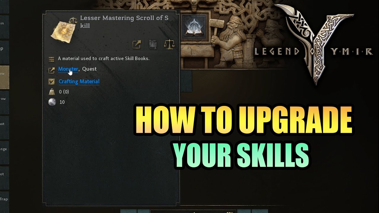 How to Upgrade SKILL in LEGEND OF YMIR