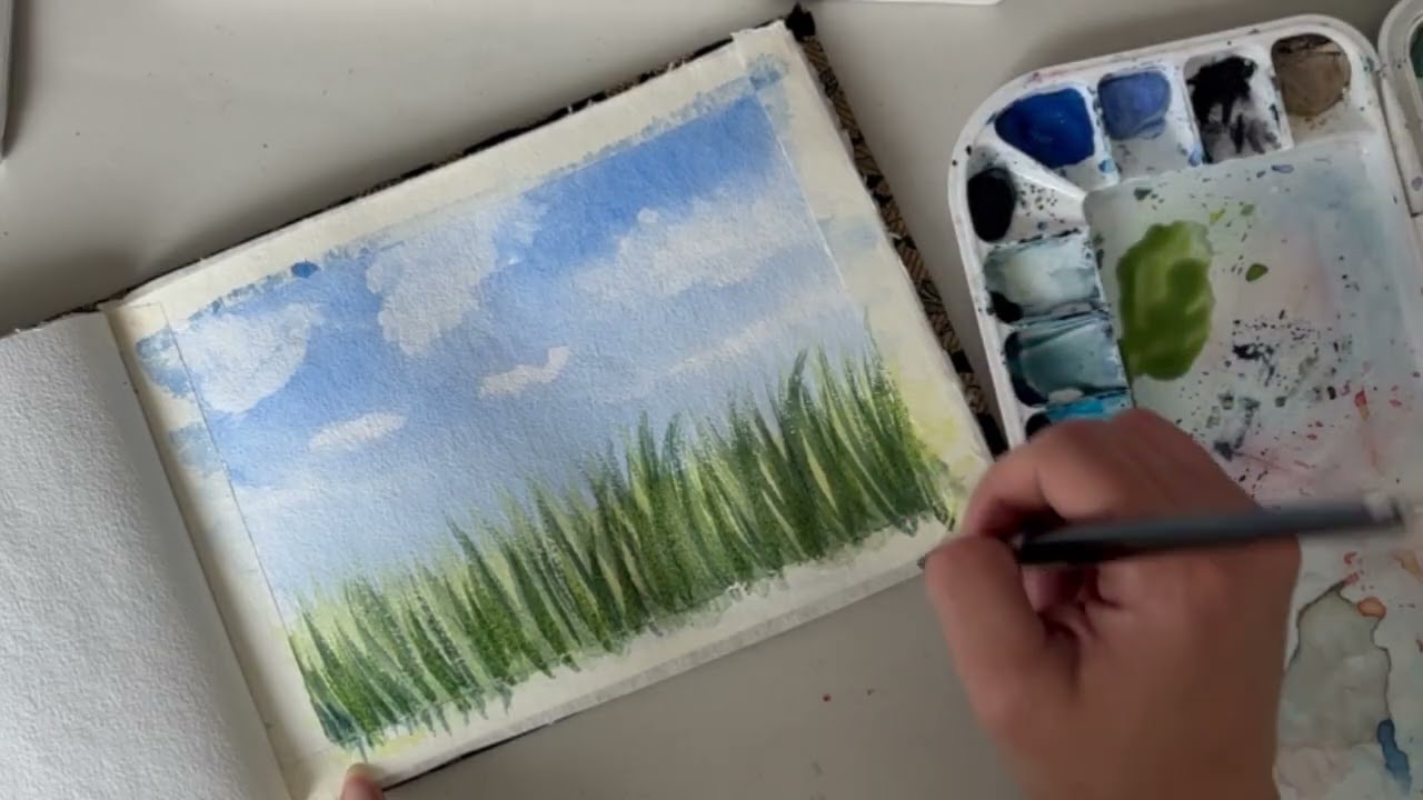 Easy Watercolor Landscape Painting | Beginner Friendly