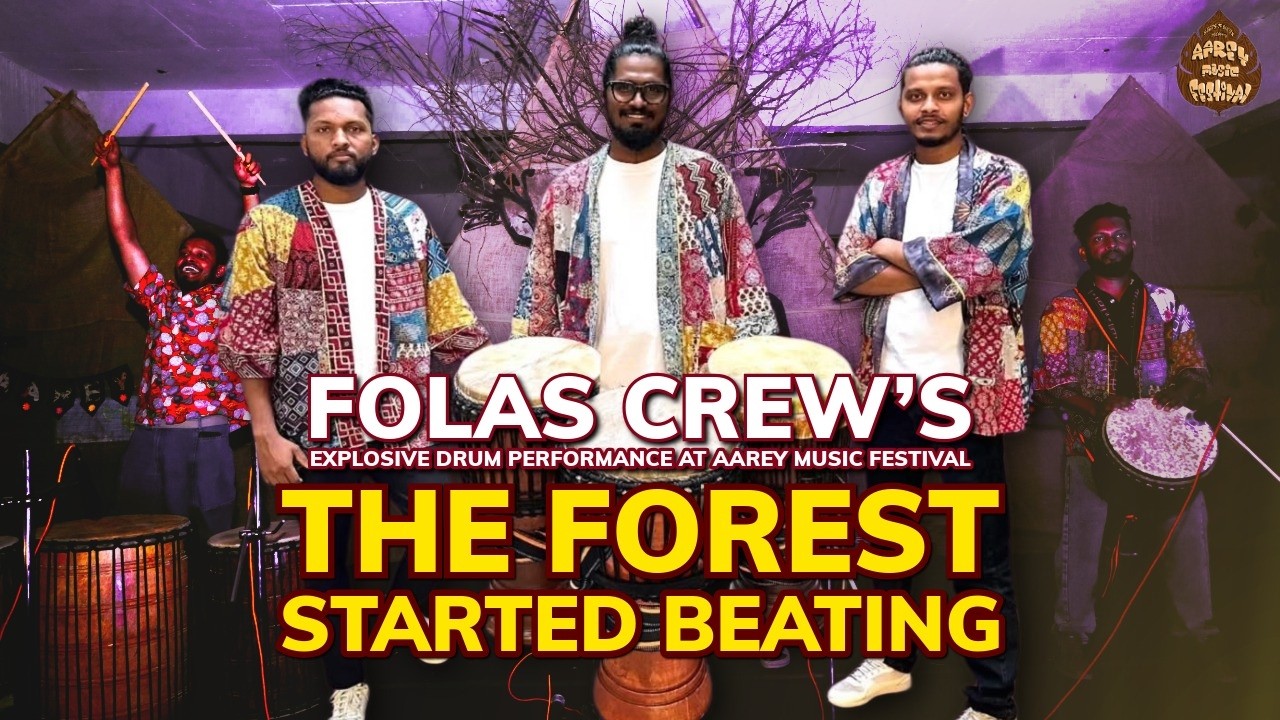 The Heartbeat of the Forest Rises! | Folas Crew’s Explosive Drum Performance at Aarey Music Festival