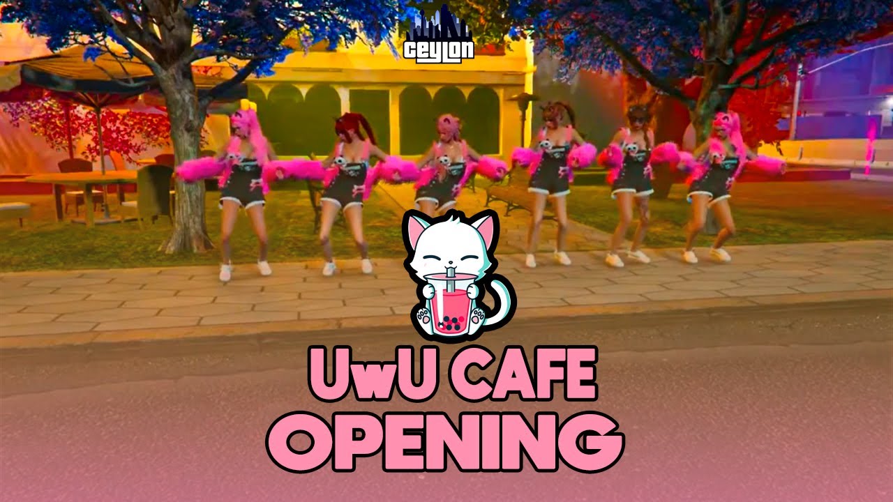 Uwu Cafe Opening🐈🧁| CEYLON RP💙 | UWU🐈🧁
